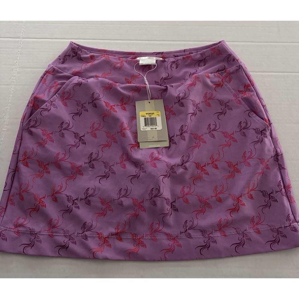 New NIKE Women's Golf‎ SP tech skorts  Birds Print 568  Size Small